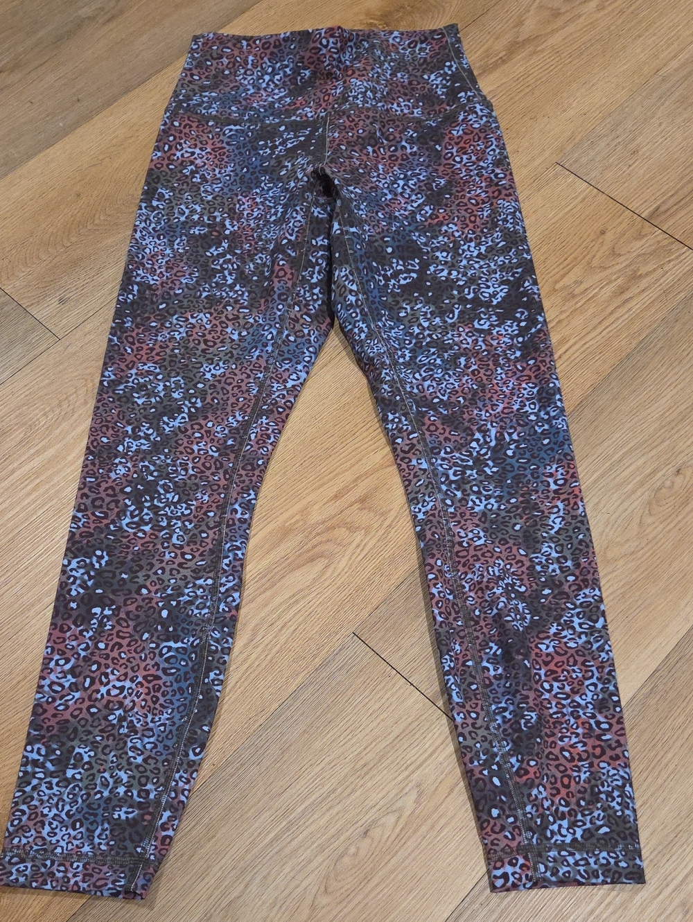 lululemon athletica Leopard-Print High-Rise Leggings - Brown/Blue